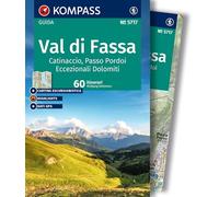 KOMPASS guida escursionistica Val di Fassa / Fassatal, 60 itinerari: cartina escursionistica, Download gratuito dei dati GPX: 5717