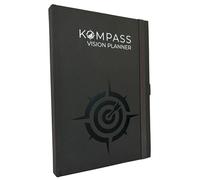KOMPASS JOURNAL | Agenda per obiettivi, auto-riflessione, messa a fuoco, consapevolezza e gratitudine | diario, quaderno, organizer in formato DIN A5 (planner di visione completo)