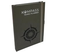 KOMPASS JOURNAL | Agenda per obiettivi, auto-riflessione, messa a fuoco, consapevolezza e gratitudine | Diario, quaderno, organizzatore in formato DIN A5 (planner annuale)