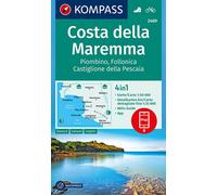 KOMPASS-Karten Carta escursionistica n. 2469. Costa della Maremma, Piombin (Map)