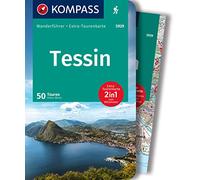 KOMPASS Wanderführer Tessin, 50 Touren mit Extra-Tourenkarte: GPS-Daten zum Download: 5929