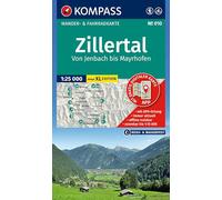 KOMPASS Wanderkarte 010 Zillertal - Von Jenbach bis Mayrhofen 1:25.000: Wander- und Fahrradkarte im Walter Mayr Großdruck - inklusive ... Wander-& Radwege. Skitouren. Langlaufen.