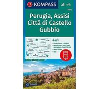 KOMPASS Wanderkarte 2464 Perugia, Assisi, Città di Castello, Gubbio 1:50.000: 4in1 Wanderkarte mit Aktiv Guide und Detailkarten inklusive Karte zur ... Verwendung in der KOMPASS-App. Fahrradfahren.