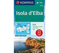 KOMPASS Wanderkarte 2468 Isola d' Elba 1:25.000: 3in1 Wanderkarte mit Aktiv Guide inklusive Karte zur offline Verwendung in der KOMPASS-App. Fahrradfahren.