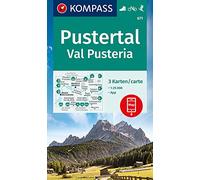 KOMPASS Wanderkarte 671 Pustertal, Val Pusteria: 3 Wanderkarten 1:25000 im Set inklusive Karte zur offline Verwendung in der KOMPASS-App. Fahrradfahren. Skitouren.