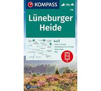 KOMPASS Wanderkarte 718 Lüneburger Heide 1:50.000: 4in1 Wanderkarte mit Aktiv Guide und Detailkarten inklusive Karte zur offline Verwendung in der KOMPASS-App. Fahrradfahren. Reiten.