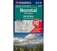 KOMPASS Wanderkarte 95 Nonstal, Mendelpass, Val di Non, Passo della Mendola 1:50.000: Wander- und Fahrradkarte in einem - inklusive Offline-Verwendung ... Wander-& Radwege. Panorama. Skitouren.