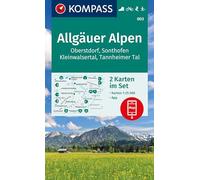 KOMPASS Wanderkarten-Set 003 Allgäuer Alpen, Oberstdorf, Sonthofen, Kleinwalsertal, Tannheimer Tal (2 Karten) 1:25.000: inklusive Karte zur offline Verwendung in der KOMPASS-App.