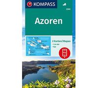KOMPASS Wanderkarten-Set 2260 Azoren (2 Karten) 1:50.000: inklusive Karte zur offline Verwendung in der KOMPASS-App.