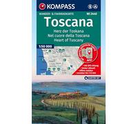KOMPASS Wanderkarten-Set 2440 Toscana, Herz der Toskana, Nel cuore della Toscana, Heart of Tuscany (4 Karten) 1:50.000: inklusive Karte zur offline Verwendung in der KOMPASS-App. Fahrradfahren.