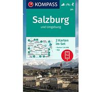 KOMPASS Wanderkarten-Set 291 Salzburg und Umgebung (2 Karten) 1:50.000: inklusive Karte zur offline Verwendung in der KOMPASS-App. Fahrradfahren. Skitouren.