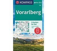 Kompass WK292 Vorarlberg: Set van 2 wandelkaarten Schaal 1 : 50.000