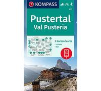 Kompass WK671 Pustertal, Val Pusteria: Set van 3 wandelkaarten Schaal 1 : 25.000