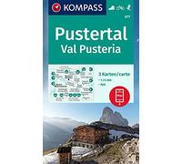 Kompass WK671 Pustertal, Val Pusteria: Set van 3 wandelkaarten Schaal 1 : 25.000: 671