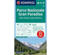 Kompass WK86 Gran Paradiso: wandelkaart schaal 1:50.000