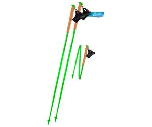 Komperdell - Carbon FXP Team Green Foldable - Bastoncini per trail running 135 cm verde