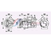 Kompressor Klimaanlage Per MAXGEAR Renault Clio IV 1.5 dCi 90