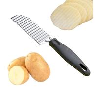 komsoup Tagliapatate,Tagliaverdure In Acciaio Inossidabile Per Patate - Utensile Ergonomico Manuale Cucina Frutta Verdura Pane Cetriolo Mais Carote