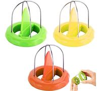 KOMUNJ 3 pezzi kiwi pelapatate frutta kiwi taglierina kiwi taglierina in plastica, mini taglierina per frutta kiwi taglierina utensili da cucina