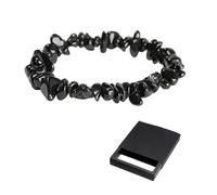 KOMUNJ Braccialetto elastico realizzato a mano, con pietre curative per armonizzare corpo e mente