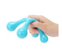 KOMUNJ Mini massaggiatore manuale a 4 punti, massaggiatore manuale a punto trigger lacrose, massaggiatore corpo per collo della vita, testa del piede
