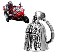 KOMUNJ Portachiavi Guardian Bell, Campanella Moto Oleoso, Angelo Custode Motociclista Campanella, con Anello Appeso, Accessorio per Moto, Biciclette, Auto Elettriche