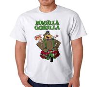 KOMYLA baiardo MAGILLA Gorilla Ogee T Shirt Tee Cartoon TV Show Hanna Barbera White White White L