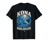 Kona Mante di barriera Immersione Notturna Hawaii Maglietta