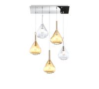 Kona Sospensione di Top Light 1177/S5 base rettangolare in diverse colorazioni