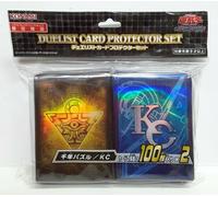 Konami Yugioh Duelist Scheda Protezione Set Millennium Puzzle & Kc 100 x 2