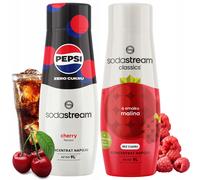 Koncentraty do Saturatora SodaStream: Pepsi MAX Cherry + Malina Zero Cukru