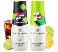 Koncentraty do Saturatora SodaStream: Pepsi MAX Lime Limonka + 7UP Free