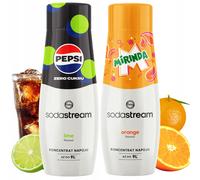Koncentraty do Saturatora SodaStream: Pepsi MAX Lime Limonka + Mirinda