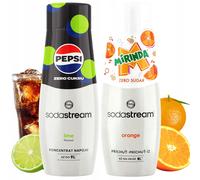 Koncentraty do Saturatora SodaStream: Pepsi MAX Lime Limonka + Mirinda Zero