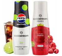 Koncentraty do Saturatora SodaStream: Pepsi MAX Limonka + Malina Zero