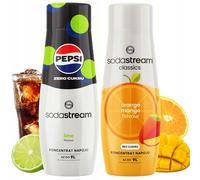 Koncentraty do Saturatora SodaStream: Pepsi MAX Limonka + Pomarańcza Mango