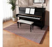 Koncey Tappeto Fonoassorbente per Pianoforte, Tappetino Fonoassorbenti, Tappeto per Batteria, Antivibrazione Acustica Antiscivolo Tappeti per Studio, Sala Musica(Marrone,90 x 800 CM)