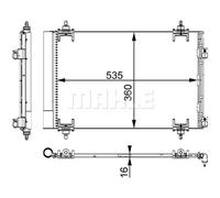 Kondensator, Klimaanlage MAHLE AC 667 000S