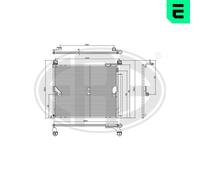 Kondensatore Climatizzatore Con Asciugatore per Toyota Land Cruiser Prado 4.0 V6