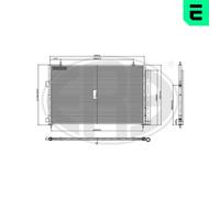 Kondensatore Climatizzatore con Tiltro per Toyota RAV 4 IV 2.2 D 4WD 2.0