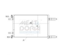 Kondensatore Climatizzatore MEAT & DORIA 991236 Per Fiat Doblo 1.2 1.9 D