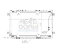 Kondensatore Climatizzatore MEAT & DORIA per Suzuki Grand Vitara I 1.6 4x4 2.0