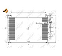 Kondensatore Climatizzatore NRF 35870 Easy Fit Alluminio per Mazda 2 DE_ DH_3 DE