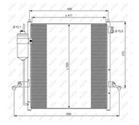 Kondensatore Climatizzatore NRF per Mitsubishi L200 Triton KB_T 35871 Easy Fit