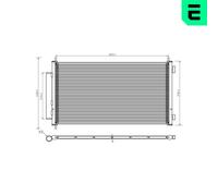 Kondensatore Climatizzazione Con Trockner Per HONDA CR-V III 2.0i-VTEC 4WD