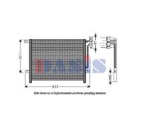 AKS DASIS 053320N Condensatore climatizzatore