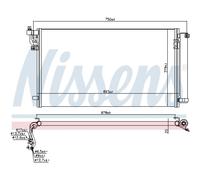 Kondensatore Per Climatizzatore NISSENS 941157 In Alluminio