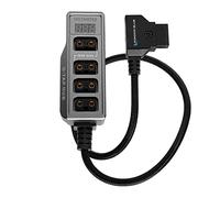 Kondor Blue 12V Metal D-Tap Hub 4 Way Port Power Tap Spliltter 1/4"" 20 T (KON-DTAP_HUB)