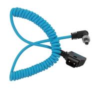 Kondor Blue D-Tap a spirale per bloccare il cavo CC ad angolo retto da 2,1 mm (Atomos Ninja/Shogun)