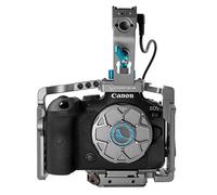 KONDOR BLUE R5R6R Gabbia completa con manico superiore compatibile con fotocamera Canon, sistema di sgancio rapido Arca, 70 + 14 e 38, punti di montaggio | HDMI e USB C | Supporti standard